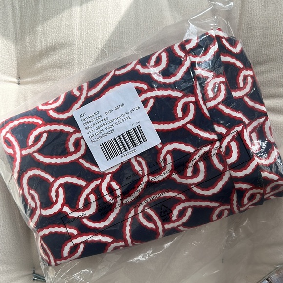 NWT 📣🤩 The Colette Cropped Wide-Leg Ponte Pants by Maeve in Red Motif - Picture 2 of 8